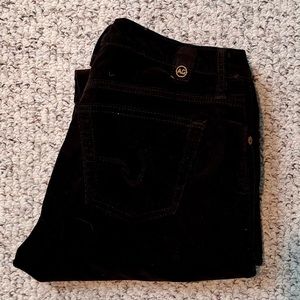 Chocolate brown AG jeans corduroy jeans size 32R